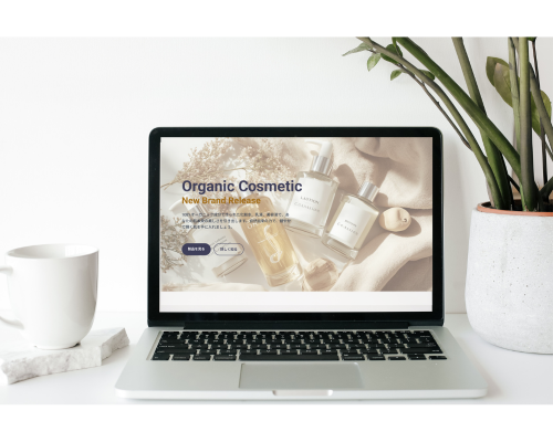 ポートフォリオサイトのモックアップ